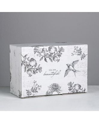 Коробка‒пенал «Шебби», 22 × 15 × 10 см арт. СМЛ-84672-1-СМЛ0004940700