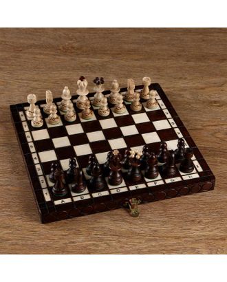 Шахматы "Жемчуг", 28х28 см, король h=6.5 см. пешка h-3  см арт. СМЛ-83853-1-СМЛ0004963447