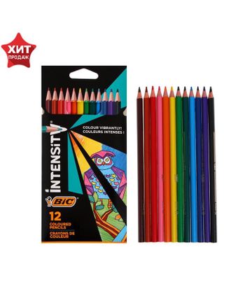 Цветные карандаши 12 цветов, для подростков и взрослых, трёхгранные, BIC Color Up, МИКС арт. СМЛ-177435-1-СМЛ0004965866