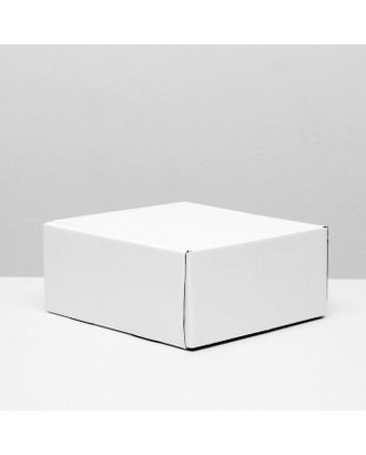 Коробка самосборная, без окна, белая, 19 х 19 х 9 см арт. СМЛ-89119-1-СМЛ0004987534