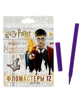 Фломастеры 12 цветов «Гарри Поттер», картонная коробка, европодвес арт. СМЛ-187918-1-СМЛ0004993007