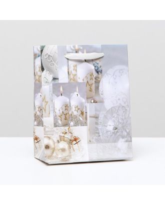 Пакет ламинированный "Свечи и подарки", 11,5 x 14,5 x 6 см арт. СМЛ-117907-1-СМЛ0005001120