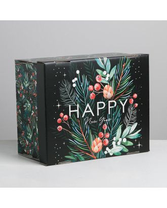 Складная коробка «Волшебного нового года», 30 × 24.5 × 15 см арт. СМЛ-86859-1-СМЛ0005003742