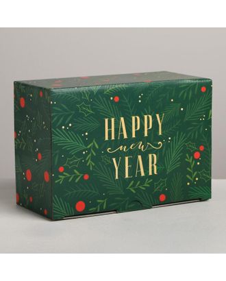 Складная коробка «С новым годом», 22 × 15 × 10 см арт. СМЛ-86926-1-СМЛ0005003790