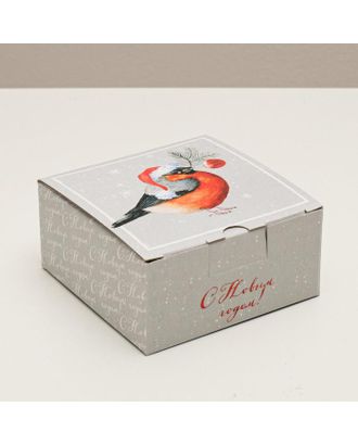 Складная коробка «Уютного Нового года», 15 × 15 × 7 см арт. СМЛ-88067-1-СМЛ0005003803