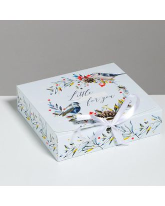 Складная коробка подарочная «Волшебного нового года», 20 × 18 × 5 см арт. СМЛ-101632-1-СМЛ0005004058