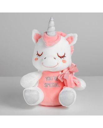 Мягкая игрушка «Единорог», 22 см, цвет розовый арт. СМЛ-115059-1-СМЛ0005013222