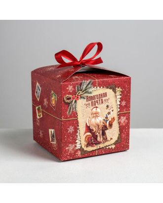 Складная коробка «Уютного нового года», 12 × 12 × 12 см арт. СМЛ-101242-2-СМЛ0005017514
