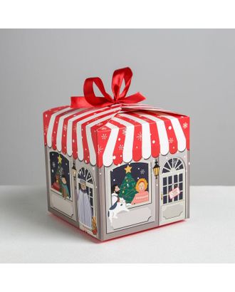 Складная коробка «Волшебного нового года», 12 × 12 × 12 см арт. СМЛ-86981-1-СМЛ0005017516