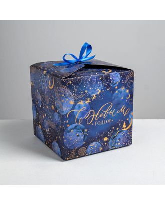 Складная коробка «Новогоднее волшебство», 18 × 18 × 18 см арт. СМЛ-101241-1-СМЛ0005017520