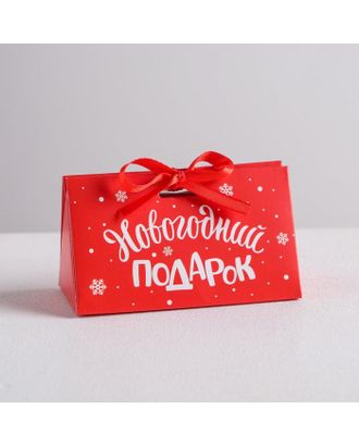 Бонбоньерка «Новогодний подарок», 10 × 5,5 × 5,5 см арт. СМЛ-86155-1-СМЛ0005036150