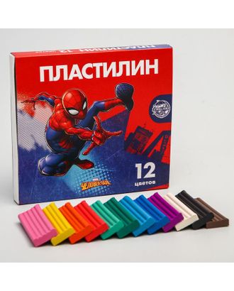 Пластилин 12 цветов 180 г «Супергерой», Человек-паук арт. СМЛ-197817-1-СМЛ0005059061