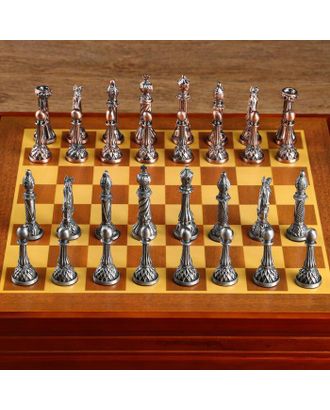 Шахматы сувенирные, h короля=7.8 см, пешки=5.4 см. d=2 см, 36х36 см арт. СМЛ-92866-1-СМЛ0005066619