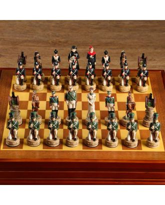 Шахматные фигуры "Отечественная война" (h короля=8 см, h пешки=6 см) арт. СМЛ-92868-1-СМЛ0005066622