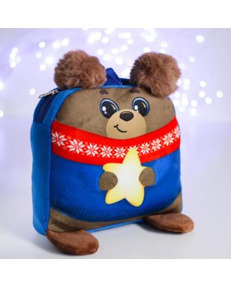 Рюкзак детский «Мишка со звездой» 24х24 см арт. СМЛ-116722-1-СМЛ0005073306