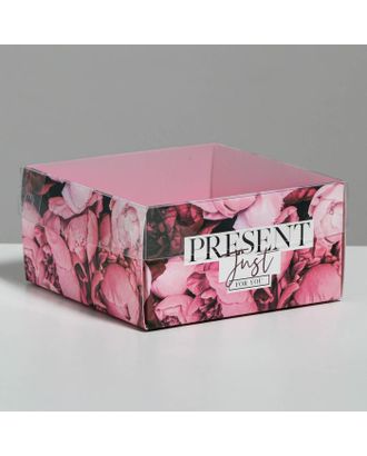 Коробка для кондитерских изделий с PVC крышкой Present , 12 х 6 х 11,5 см арт. СМЛ-91604-1-СМЛ0005080457