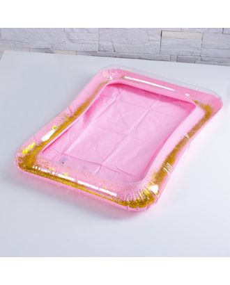 Надувная песочница с блёстками, 60х45 см, цвет розовый арт. СМЛ-122046-1-СМЛ0005088595