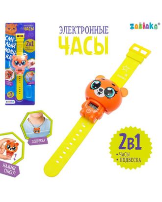 Электронные часы «Смелый мишка», цвет оранжевый арт. СМЛ-143782-1-СМЛ0005106498