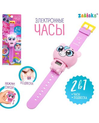 Электронные часы «Розочка», цвет розовый арт. СМЛ-143787-1-СМЛ0005106503