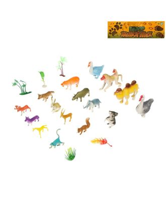 Набор животных «Дикие животные», 16 фигурок с аксессуарами арт. СМЛ-61119-1-СМЛ0000510854