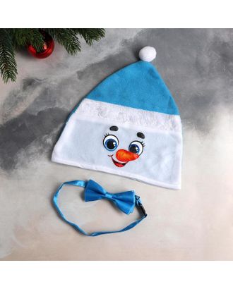 Карнавальный набор "Снеговичок" шапка, бабочка арт. СМЛ-124833-1-СМЛ0005113337