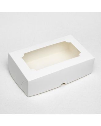 Коробка складная под зефир,белый, 25 х 15 х 7 см арт. СМЛ-101275-1-СМЛ0005136201