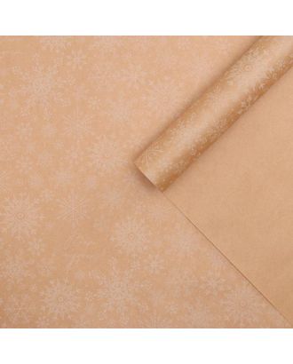 Бумага упаковочная крафтовая «Снегопад», 50 × 70 см арт. СМЛ-107252-1-СМЛ0005148360