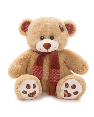 Мягкая игрушка «Медведь Тони с шарфом» кофейный, 70 см арт. СМЛ-88615-1-СМЛ0005155066