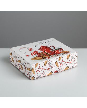 Упаковка для кондитерских изделий Present, 20 × 17 × 6 см арт. СМЛ-89381-1-СМЛ0005155348