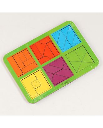 Квадраты Никитина 3 уровня, 6 квадратов (бизиборды) арт. СМЛ-88704-1-СМЛ0005167716