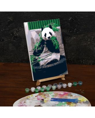 Картина по номерам на холсте с подрамником «Панда», 30х20 см арт. СМЛ-207981-1-СМЛ0005177171