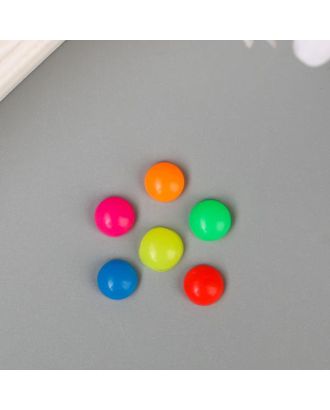 Топсы для творчества пластик "Разноцветные кружочки" глянец набор 30 шт 0,6х0,6 см арт. СМЛ-94975-1-СМЛ0005191012