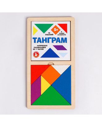 Игра головоломка деревянная «Танграм» (цв, бол) арт. СМЛ-89531-1-СМЛ0005200491