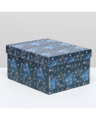 Складная коробка "Новогодняя ночь", 31,2 х 25,6 х 16,1 см арт. СМЛ-115897-1-СМЛ0005204207