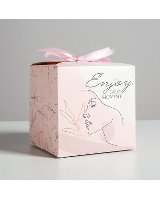 Коробка складная Enjoy, 12 × 12 × 12 см арт. СМЛ-113054-1-СМЛ0005218399