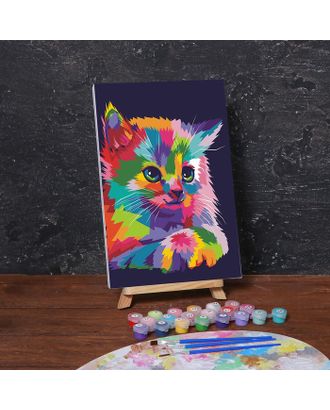 Картина по номерам на холсте с подрамником «Котёнок» 20х30 см арт. СМЛ-208559-1-СМЛ0005222633