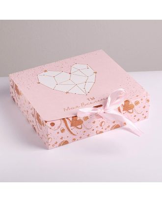 Коробка складная подарочная «С любовью», 16.5 × 12.5 × 5 см арт. СМЛ-117787-3-СМЛ0005231301