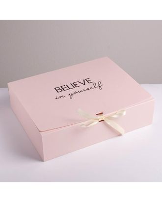 Коробка складная подарочная «Поздравляю», 31 × 24,5 × 9 см арт. СМЛ-117790-1-СМЛ0005231318