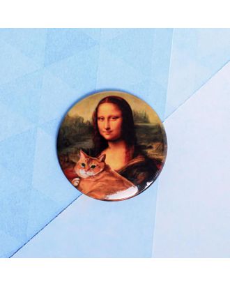 Значок "Мона Лиза", 56 мм арт. СМЛ-105283-1-СМЛ0005244449