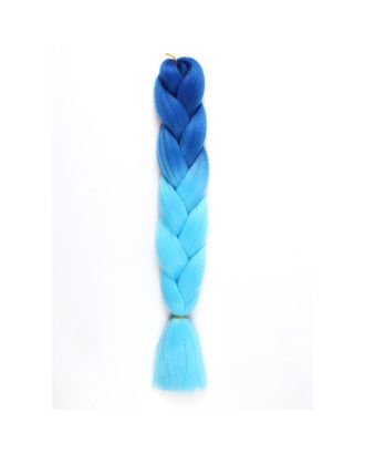 ZUMBA Канекалон двухцветный, гофрированный, 60 см, 100 гр, цвет синий/голубой(#BY42) арт. СМЛ-199407-1-СМЛ0005267986