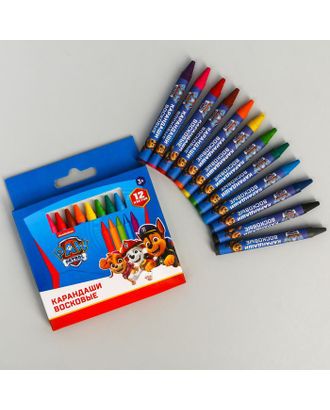 Восковые карандаши Paw Patrol, набор 12 цветов арт. СМЛ-180326-1-СМЛ0005290040
