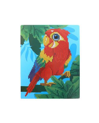 Алмазная мозаика для детей "Яркий попугай" 20*25 см арт. СМЛ-152091-1-СМЛ0005303287