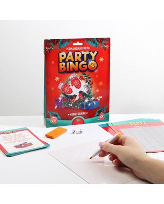 Командная игра "Party bingo. Новогодняя" 8+ арт. СМЛ-117425-1-СМЛ0005309125