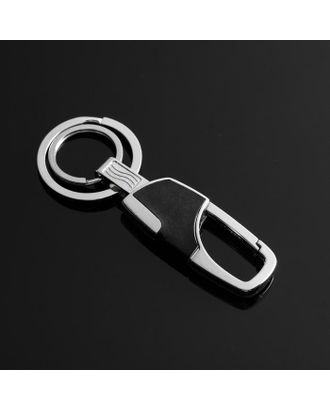 Брелок для ключей Cartage, зажим, два кольца, серебро арт. СМЛ-179357-1-СМЛ0005364721