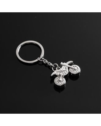 Брелок для ключей Cartage, "Кроссовый байк", серебро арт. СМЛ-195397-1-СМЛ0005364728