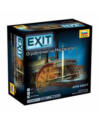 Настольная игра "Exit. Ограбление на Миссисипи" 8789 арт. СМЛ-105296-1-СМЛ0005381211