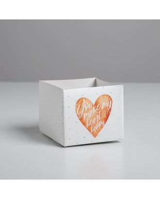 Складная коробка «Сердце», 10 × 12 × 12 см арт. СМЛ-130858-1-СМЛ0005386343
