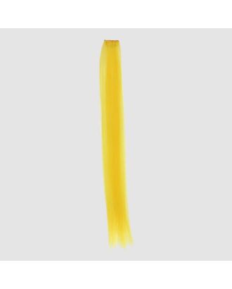 Купить Аксессуары для создания причесок Локон накладной искусственный 50(±5)см волос прямой матт 5гр на заколке жёлтый QF арт. СМЛ-153955-1-СМЛ0005403356 оптом в Череповце