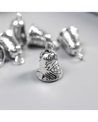 Декор металл для творчества "Колокольчик" серебро набор 6 шт арт. СМЛ-141325-1-СМЛ0005468827