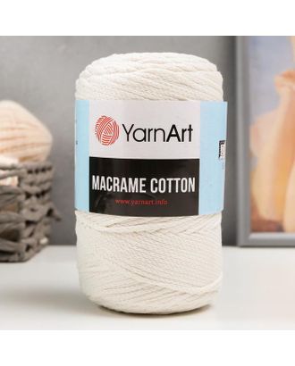 Пряжа-шнур "Macrame Cotton" 15% полиэстер, 85% хлопок 225м/250гр (781 красный) арт. СМЛ-23290-10-СМЛ0005498063